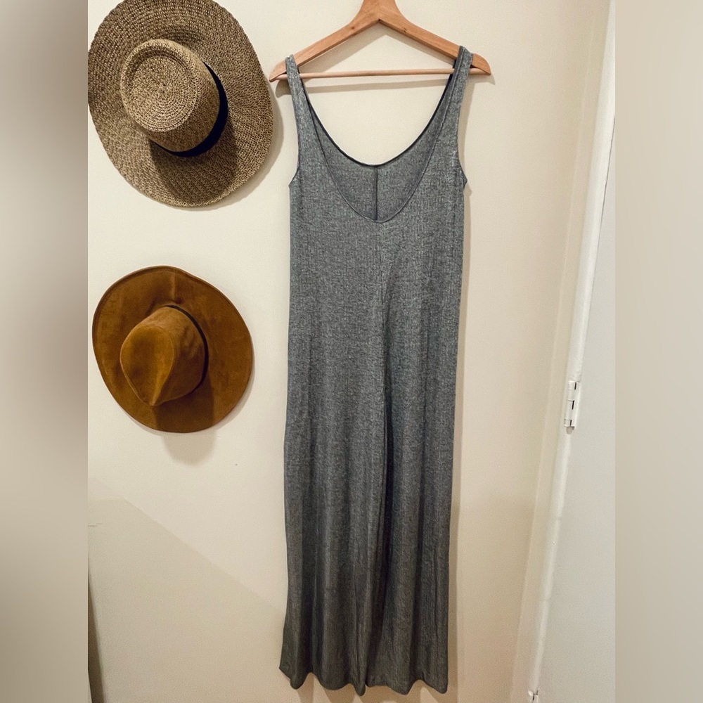 Metallic / Silver Zara Jumpsuit (Flared)